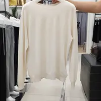 18105常规圆领无缝平板精品羊毛衫