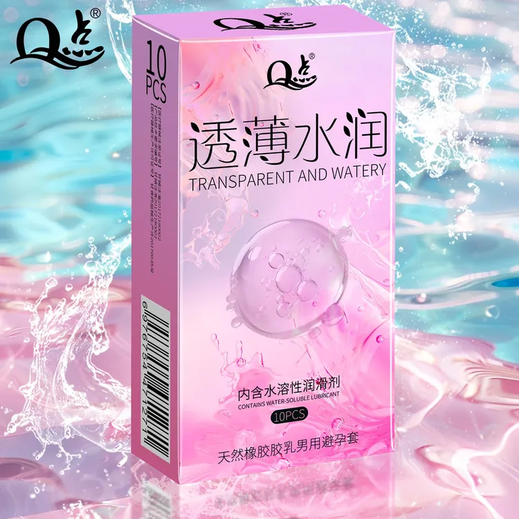 Q点【001超薄玻尿酸】避孕套透薄水润免洗安全套 隐形套无感超薄冰火螺纹大颗粒降敏感持久型延时情趣套天然橡胶胶乳避孕套保密发货