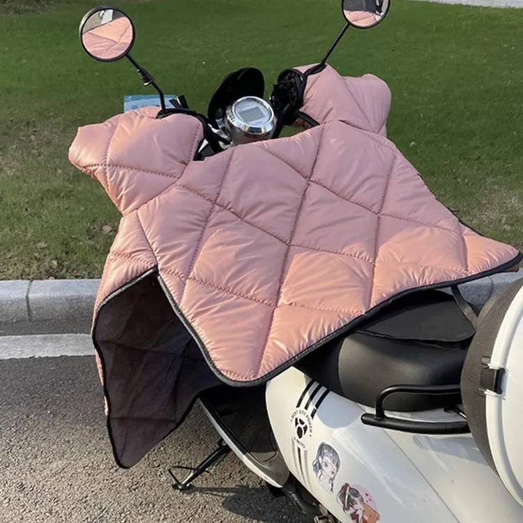 电动车冬季防寒挡风被加厚加绒版电瓶车防风罩摩托车保暖款