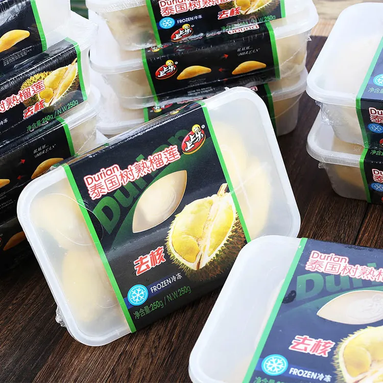 上上乐无核冻榴莲泰国树熟金枕头榴莲肉香甜糯