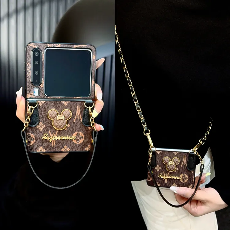 适用华为purax手机壳新款purax套huawei高级感皮纹背带挂绳个性女