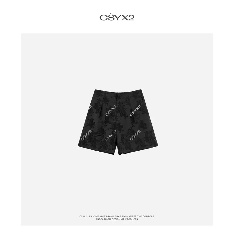 CsyX2-2025S/S秋季新款“丹青绘梦”时尚印花短裤CZ5XR013