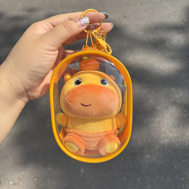 正版多爱水豚噜噜玩偶小挂件可爱书包包钥匙扣公仔生日礼物送女生