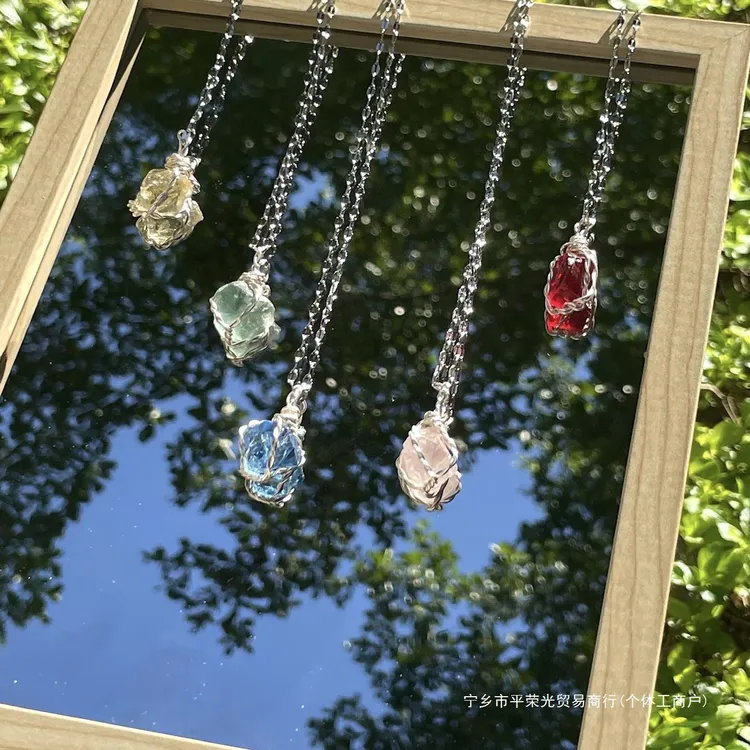 合金项链 小众简约SoulC无对撞风感项链5ol项链色lision灵魂水晶