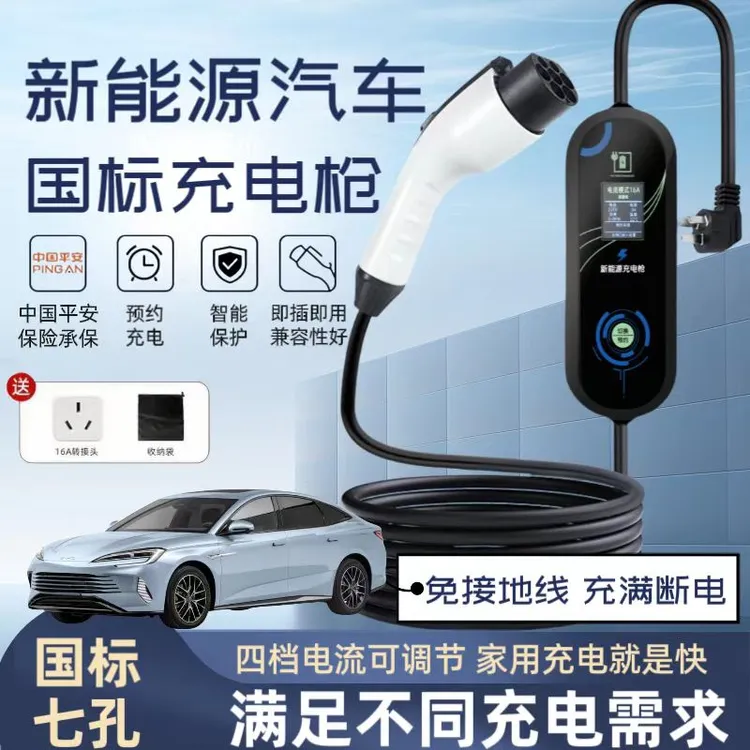 专用开瑞K60江豚海豚优优EV新能源汽车充电枪货车家用随车充电器