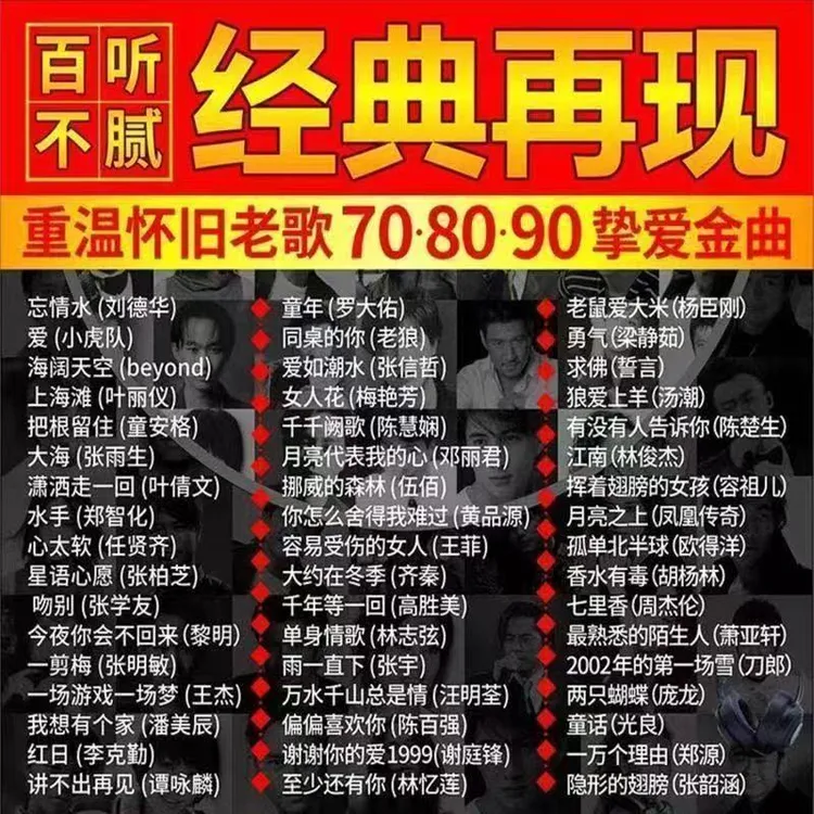经典影视金曲再现，专业音响师后期制作重现经典。