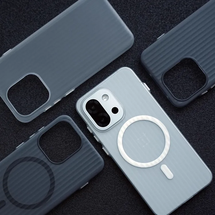 瓦楞纹磁吸肤感适用oppofindx9pro手机壳磨砂超薄findx8S防摔硬壳