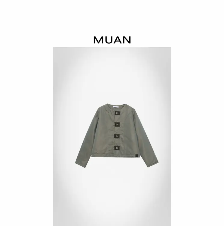 木岸MUAN：《杜松子棉服》定制复古高级长袖棉服外套女D-DG3-6830