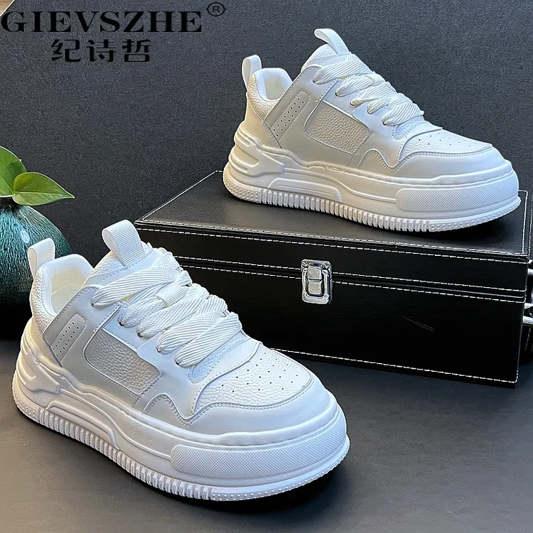 纪诗哲鞋子男款2025新款小白鞋韩版潮流百搭休闲鞋男鞋痞帅高级感