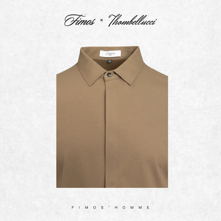 ★【一帆风顺】秋季男士柔逸斜空纱无痕长袖衬衫舒适百搭 GT27