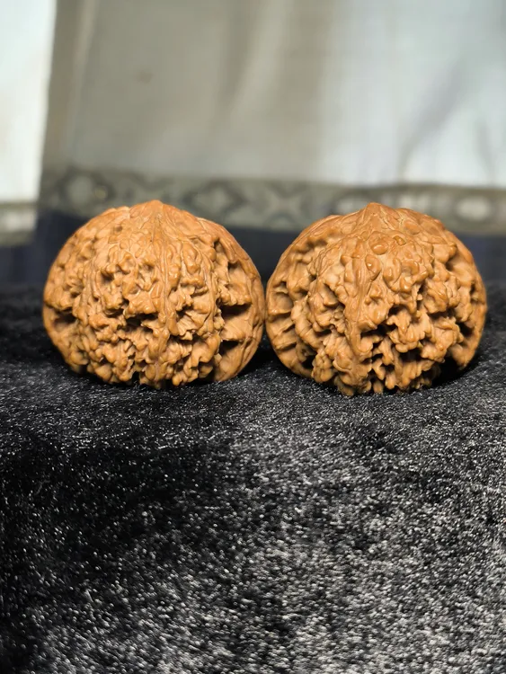 文玩核桃满天星全品边47.2/46.7肚42.5/42.9高38.6/39克重49.7