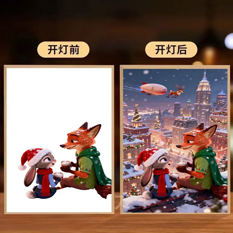 疯狂动物2城朱迪尼克灯光画周边小夜灯房间装饰摆台送朋友礼物