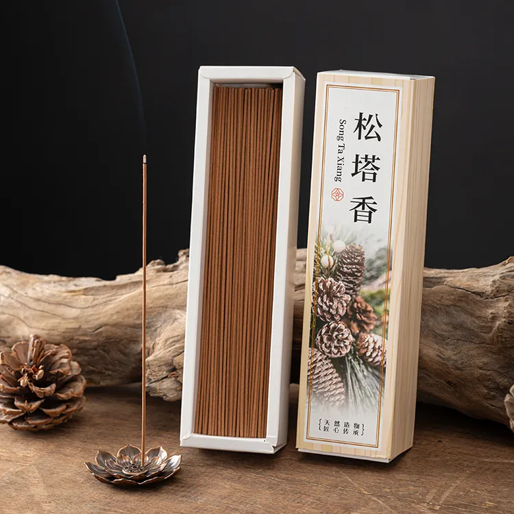 天然松塔线香持久木质香室内桂花茉莉薰衣草香薰净化空气清新淡雅