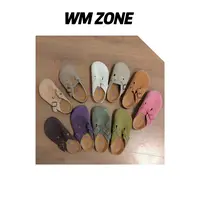 WM 2- 2562 纯色包头半拖单鞋
