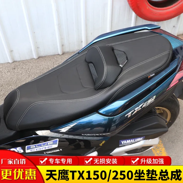 适用天鹰TX150 TX250 迅150林海蓝鲟150降低坐垫腰靠座垫总成改装