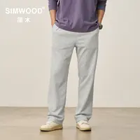SIMWOOD/简木【LR08阔腿直筒】320g秋季新款休闲运动卫裤S21250557