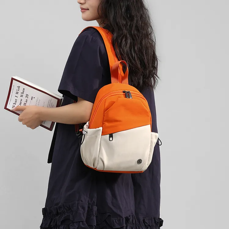 2025新款时尚百搭高颜值双肩包女休闲简约轻便可单肩斜挎小背包