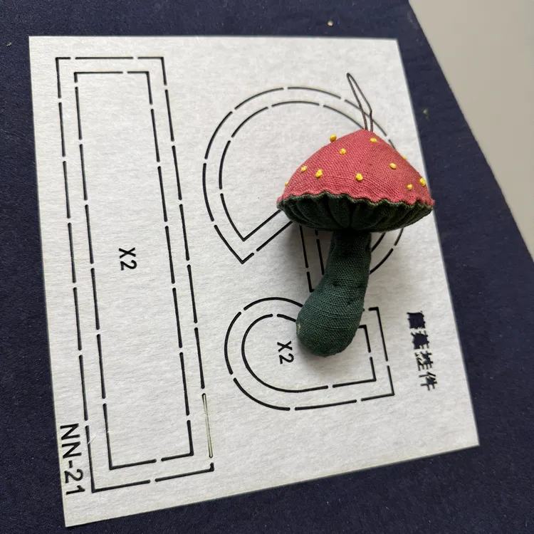 蘑菇模板 挂件模板赠送视频教程 茶席模板 诺诺植物染