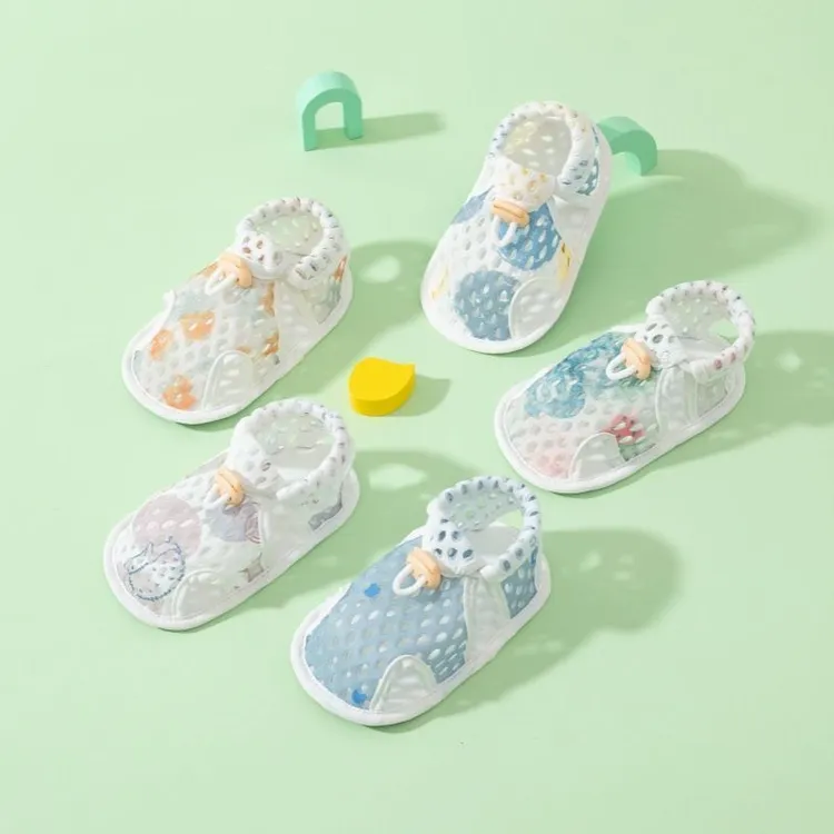 【宝宝夏季凉鞋】男女宝学步鞋0-1岁婴儿透气单网眼鞋子软底防滑鞋