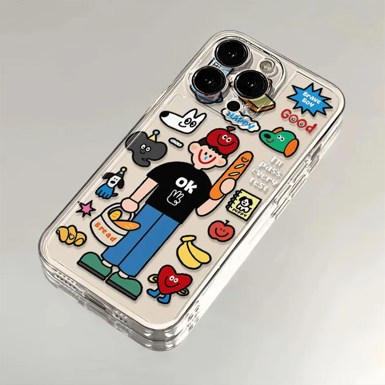 开心男孩适用iphone16苹果15手机壳小米OPPO华为VIVO荣耀一加魅族