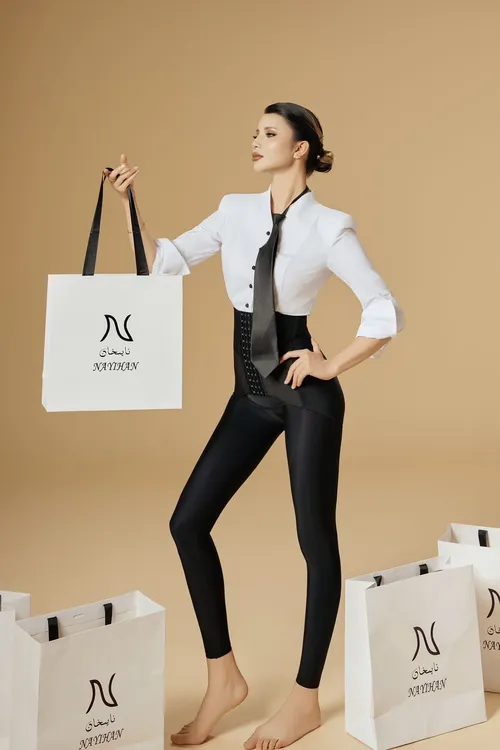 NAYIHAN排扣提臀裤长裤