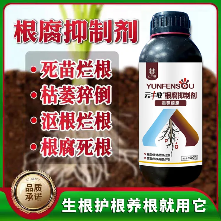 云丰收根腐抑制剂猝倒烂根茎基腐死棵僵苗促生根壮根活化土壤抗病