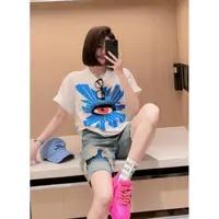 新款.眼睛印花百搭款短袖T恤8822-15