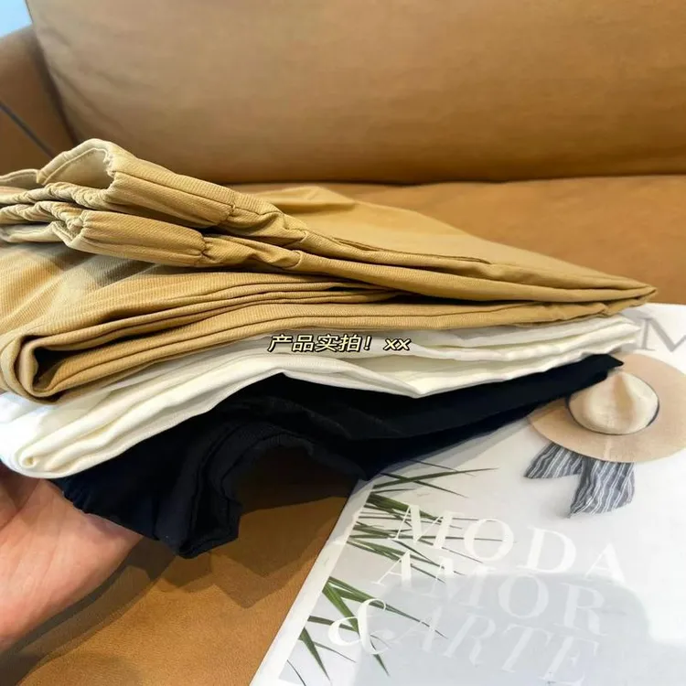 西装弹力老爹裤冰丝夏季哈伦休闲裤束脚裤女高腰萝卜裤子九分薄款