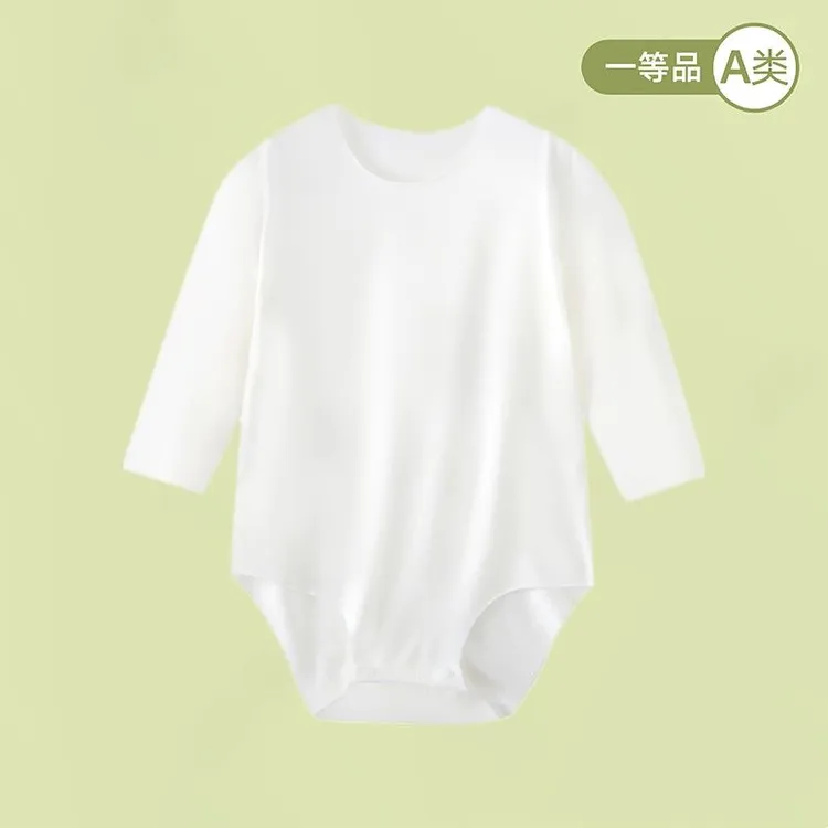 新生儿长袖包屁衣婴儿莫代尔包臀哈衣服薄款宝宝夏季无骨连体衣