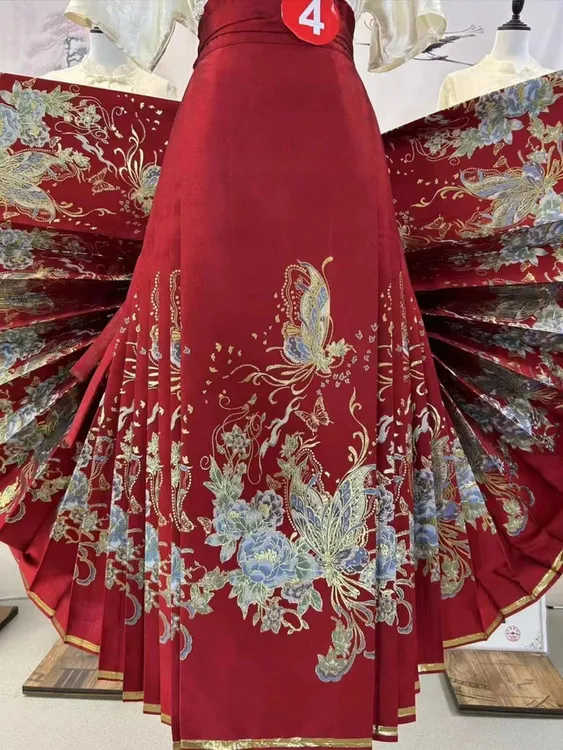 睦琪【花漾谍影】中式春夏高端织锦妆花马面裙显瘦气质中国风马面裙