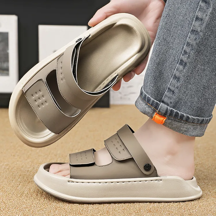 全掌沙滩鞋男轻便防滑耐磨户外凉拖鞋夏季新款外穿潮流两用凉鞋男