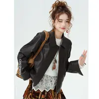 摩卡骑士/co&sheng小个子女款夹克上衣外套机车风皮衣百搭时尚