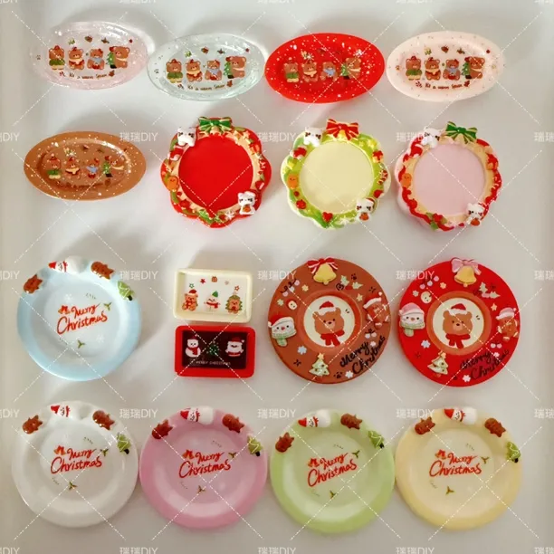 迷你食玩树脂盘子-圣诞系列