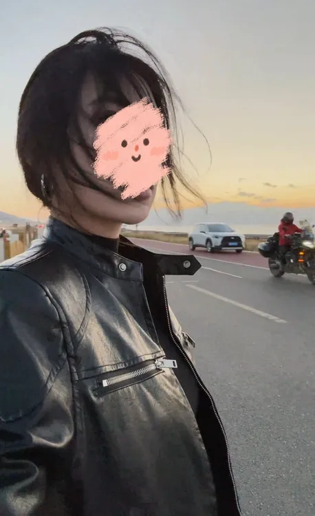 美式立领机车夹克复古百搭短款皮衣外套女秋季新款修身显瘦上衣酷