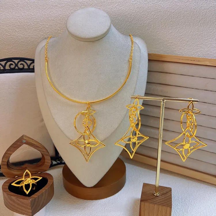 铜合金项链 哈尼西牧时尚华丽三件套#0009088