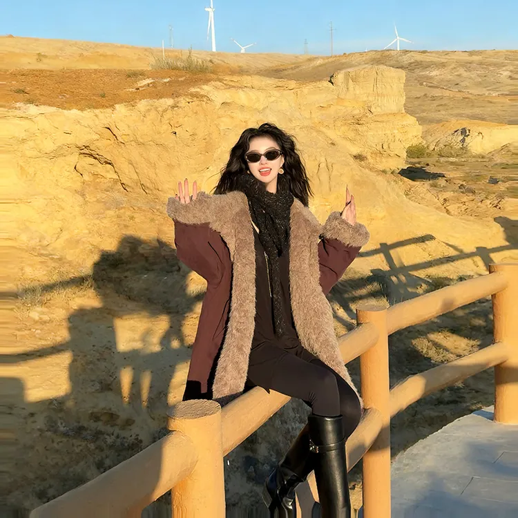 【Linda姐高端线】冬季时尚加绒保暖慵懒宽松短外套AF5WMF0091