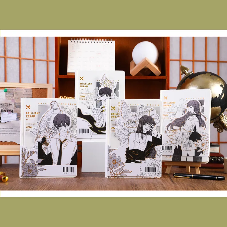 高颜值笔记本32K圆背硬抄本南柯一梦手绘二次元少女心少女日记本