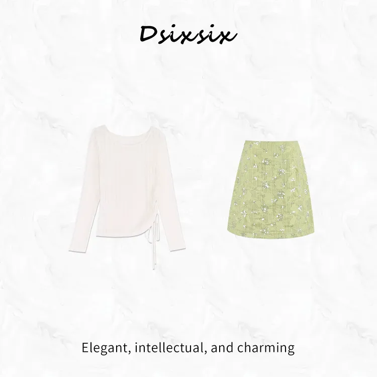 Yeah Me/也觅【夏日柠檬】夏季新款小清新气质百搭时尚连衣裙套装女