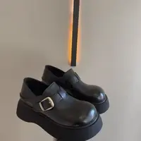 3633-5-L新款厚底勃肯乐福鞋女小个子皮鞋