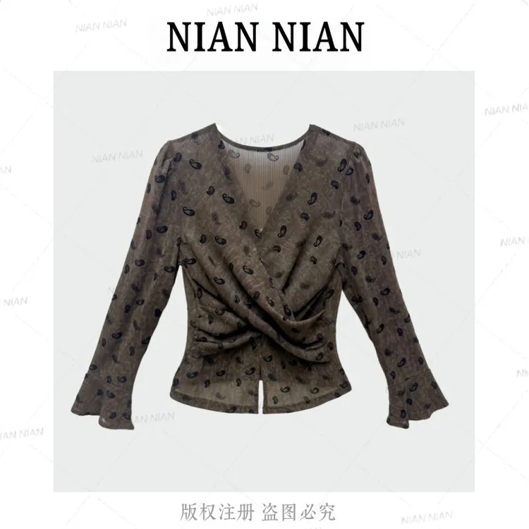 【墨夜星雨】年年2025新款秋冬设计感小众修身显瘦长袖T恤百搭上衣