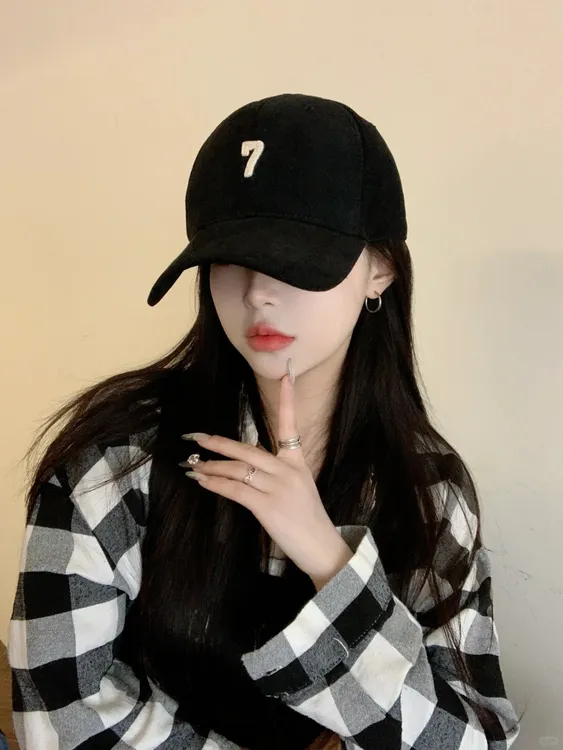 新款春秋立体刺绣棒球帽女百搭韩版显脸小宽檐加深软顶鸭舌帽帽子