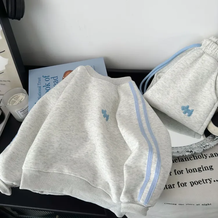 Tongtai童泰【断码】2025新款秋装儿童卫衣套装男女童运动休闲两件