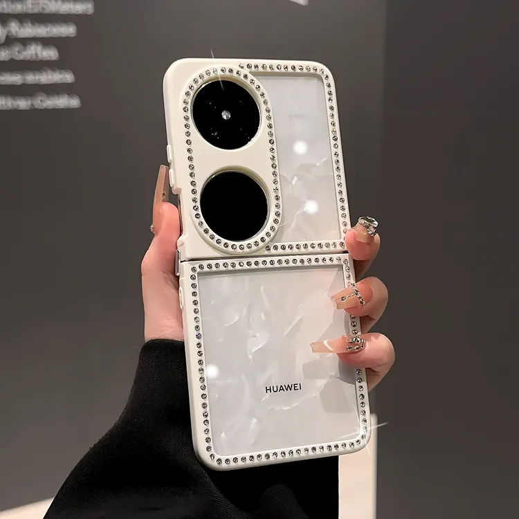 透明钻石适用华为pocket2折叠手机壳novaFlip华为Pocke2024高级感