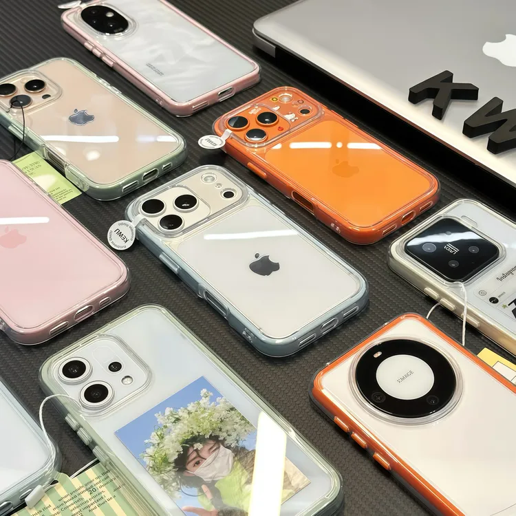 高颜值透色适用iPhone16/17手机壳14苹果15promax小米华为vivoppo