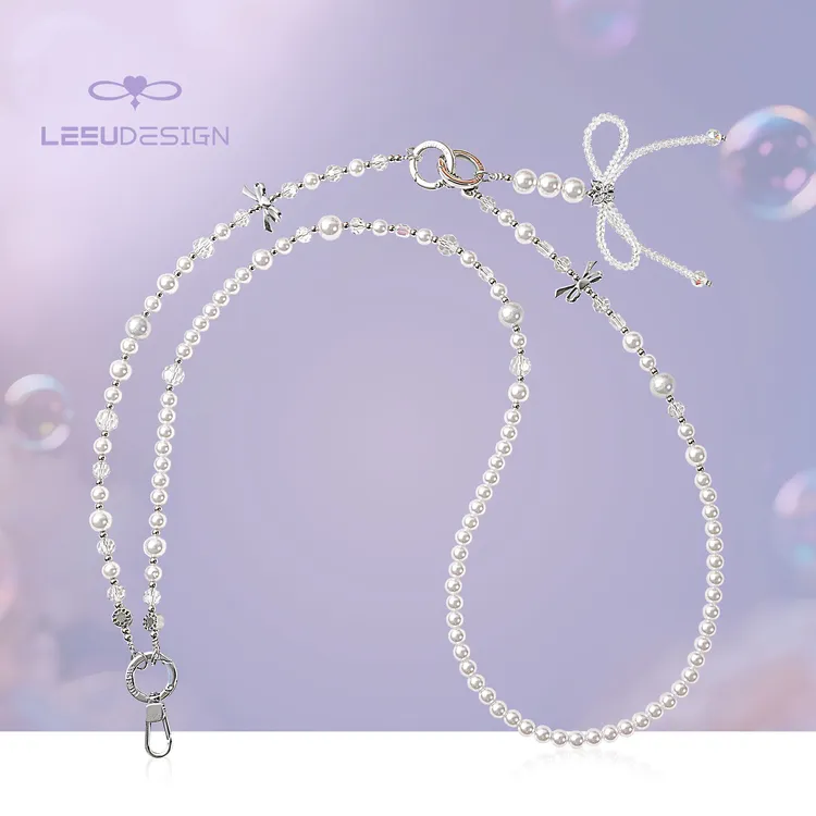 LEEUDESIGN设计师款四合一手机链条高颜值斜挎长款挂脖挂绳可拆卸
