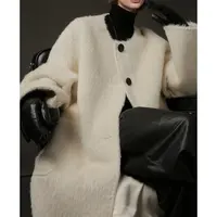 nczz【新年战袍】秘鲁进口100苏力冬季时尚气质轻奢苏力大衣外套