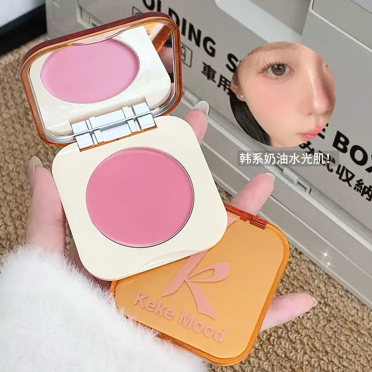 水光腮红膏泥腮紫膨胀色水润多用提亮面中高光韩系牛奶粉情绪日杂