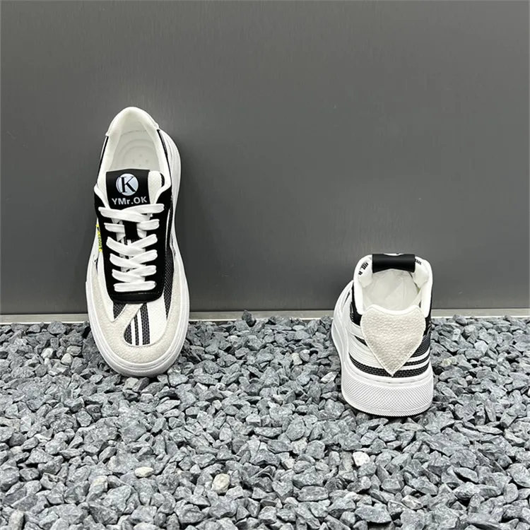 男鞋2025春季新款拼色百搭休闲板鞋轻质软底透气时尚男士运动鞋男