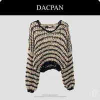 DACPAN-“彩色星球”镂空条纹亮片毛衣 2025/盼·PP 512