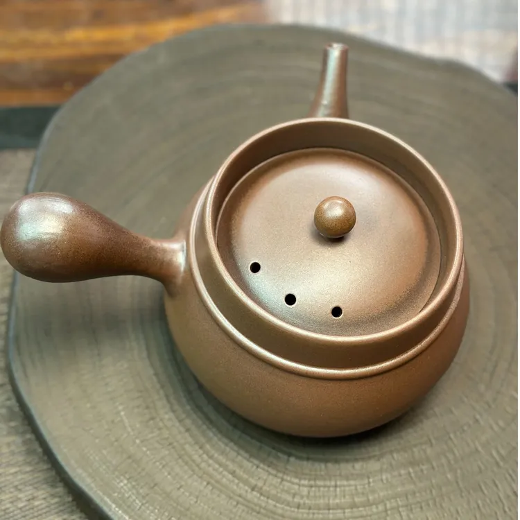 坭兴陶侧把烧水壶 （电磁炉不可用）柴烧 电陶炉 燃气 煤气均可用